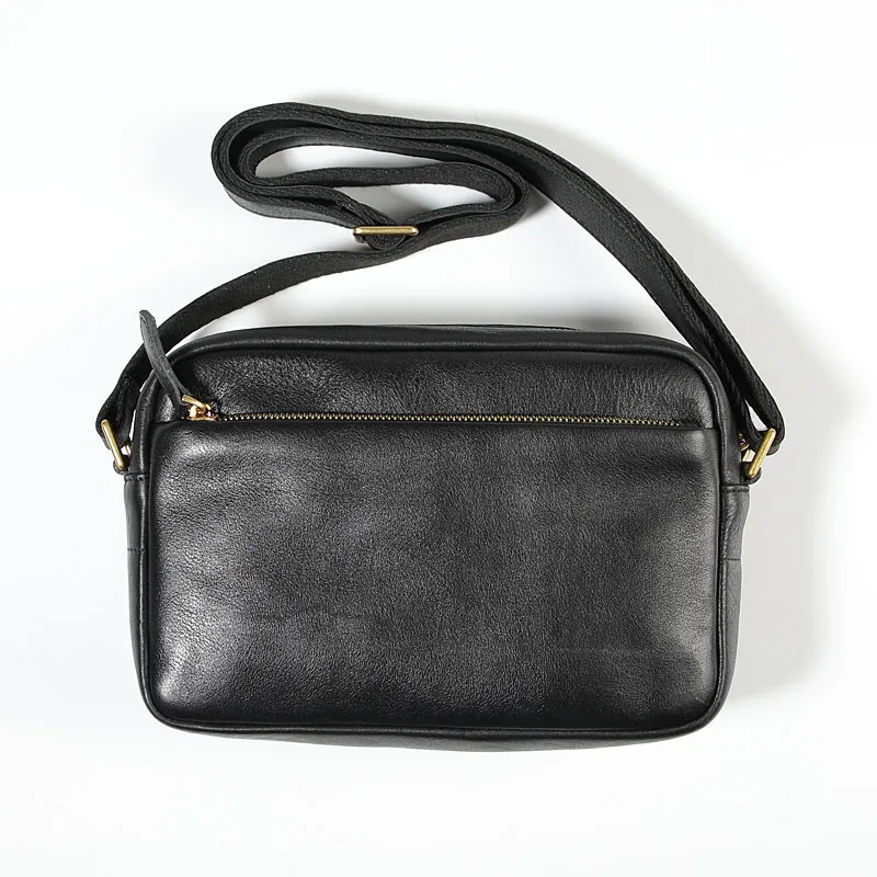 

Мужская кожаная нагрудная сумка AETOO, оригинальная горизонтальная верхняя сумка-мессенджер из воловьей кожи, ручная работа