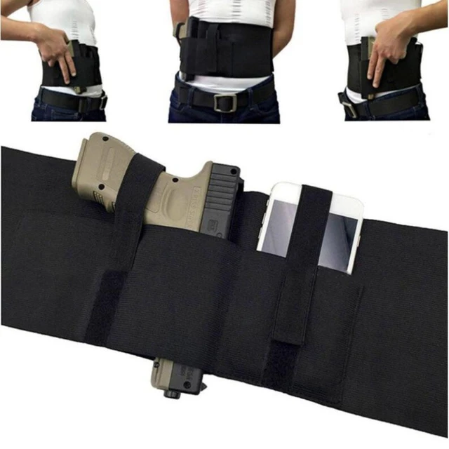 Tactical Belly Band Holster Adjustable Universal Underarm Glock Hand Gun  Pouch Police Concealed Invisible Pistol Waist Belt - AliExpress