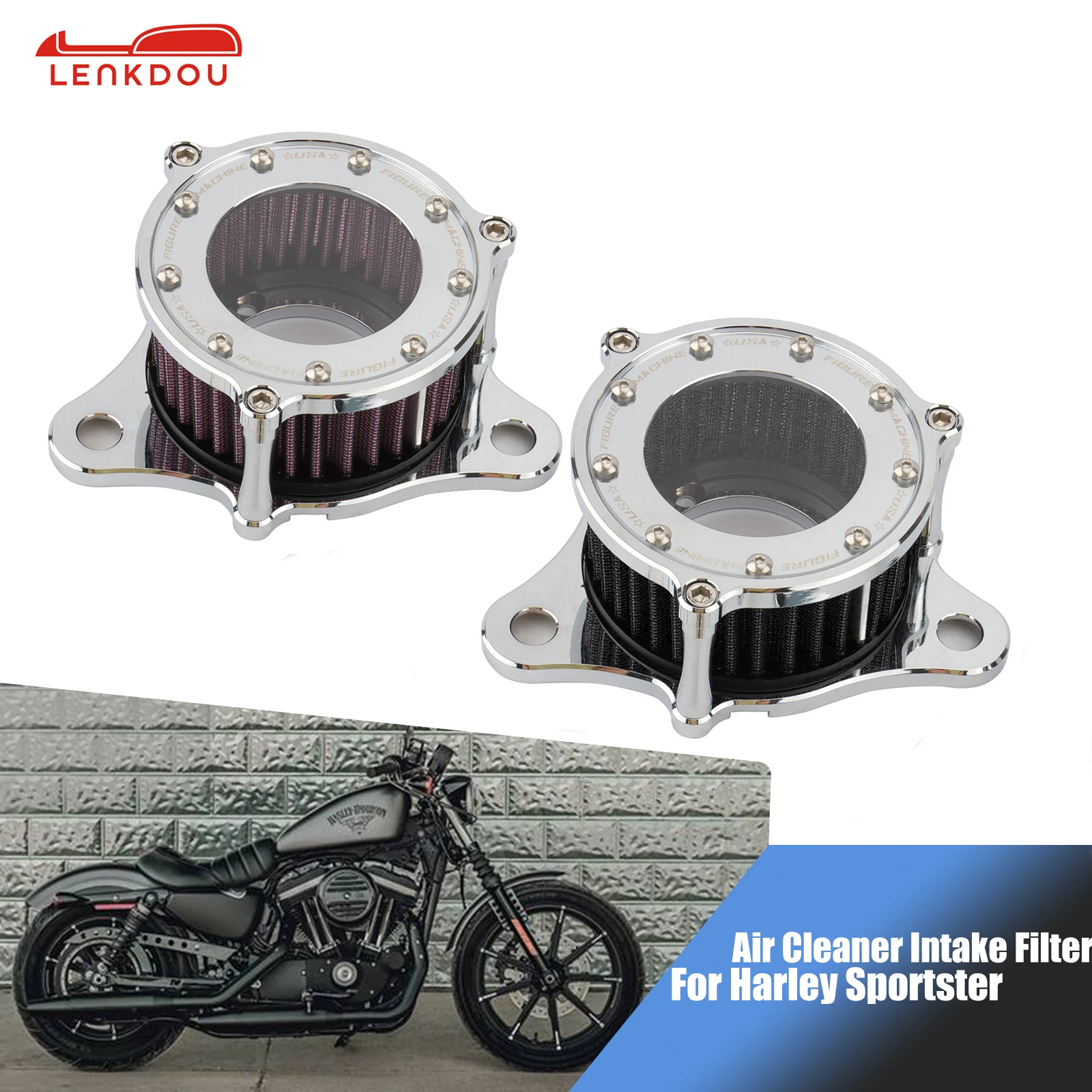 

Воздухоочиститель для мотоцикла Harley Sportster XL Iron 883 1200 70-48 SuperLow 1991-2021 2020 XL883 XL1200