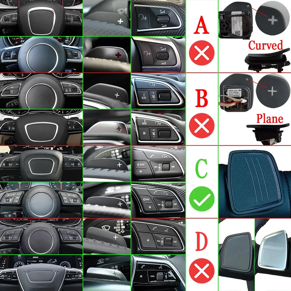 Volante dell'auto Shift Paddle Shifter per Audi A3 A4 A5 S3 S4 S5 SQ5 SQ7 Q2 Q3 Q5 Q7 TT TTS Accessori Auto - Image 5