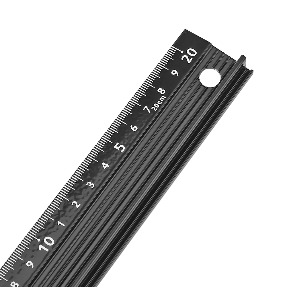 Durable Aluminum Alloy Protective Ruler with Anti Slip Design for Safe and Accurate Woodworking and Marking Tasks