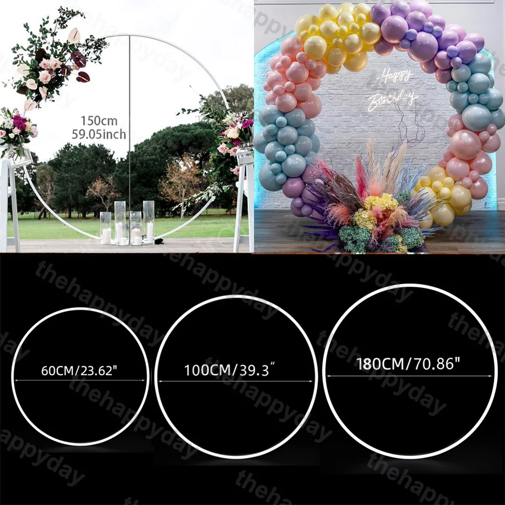 

Plastic Balloon Arch Ring Stand DIY Balloon Round Ring Holder Circle For Christmas Wedding Baby Shower Birthday Party Decor