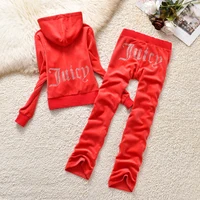 2026 Juicy Lovers marque mode automne femmes costumes de sport lettre imprimer mince survêtements décontractés col à capuche vêtement de sport 3