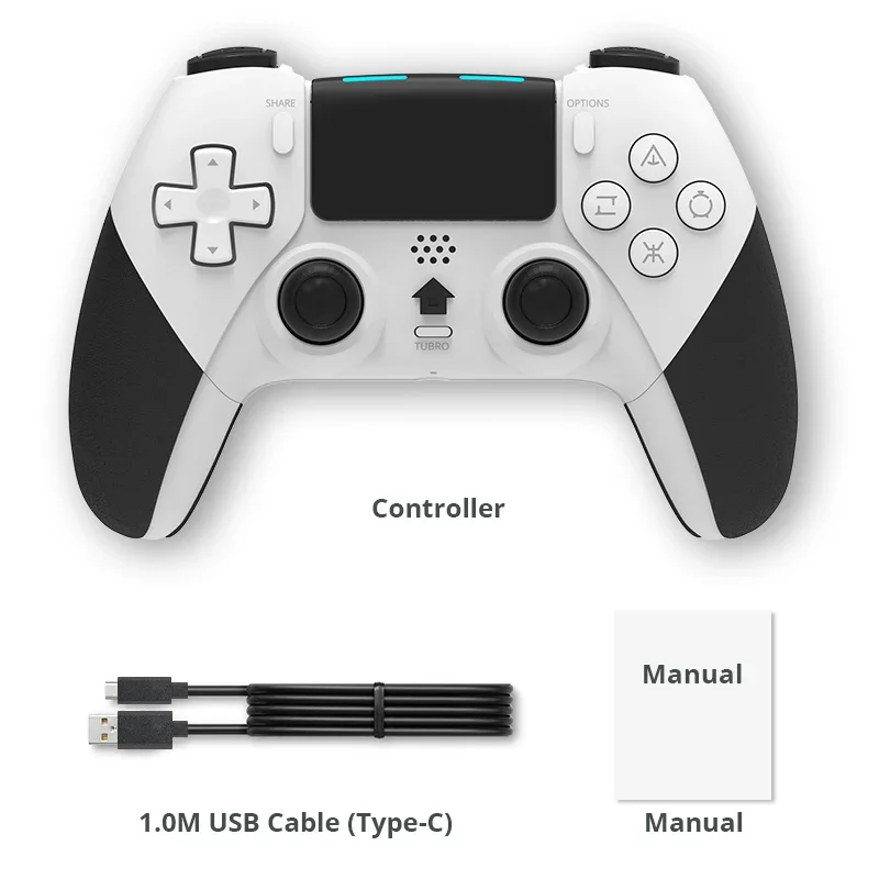 PS4 denetleyici Gamepad için Bluetooth kablosuz denetleyici PC için Joystick için PS4/PS4 Pro/PS4 ince oyun konsolu