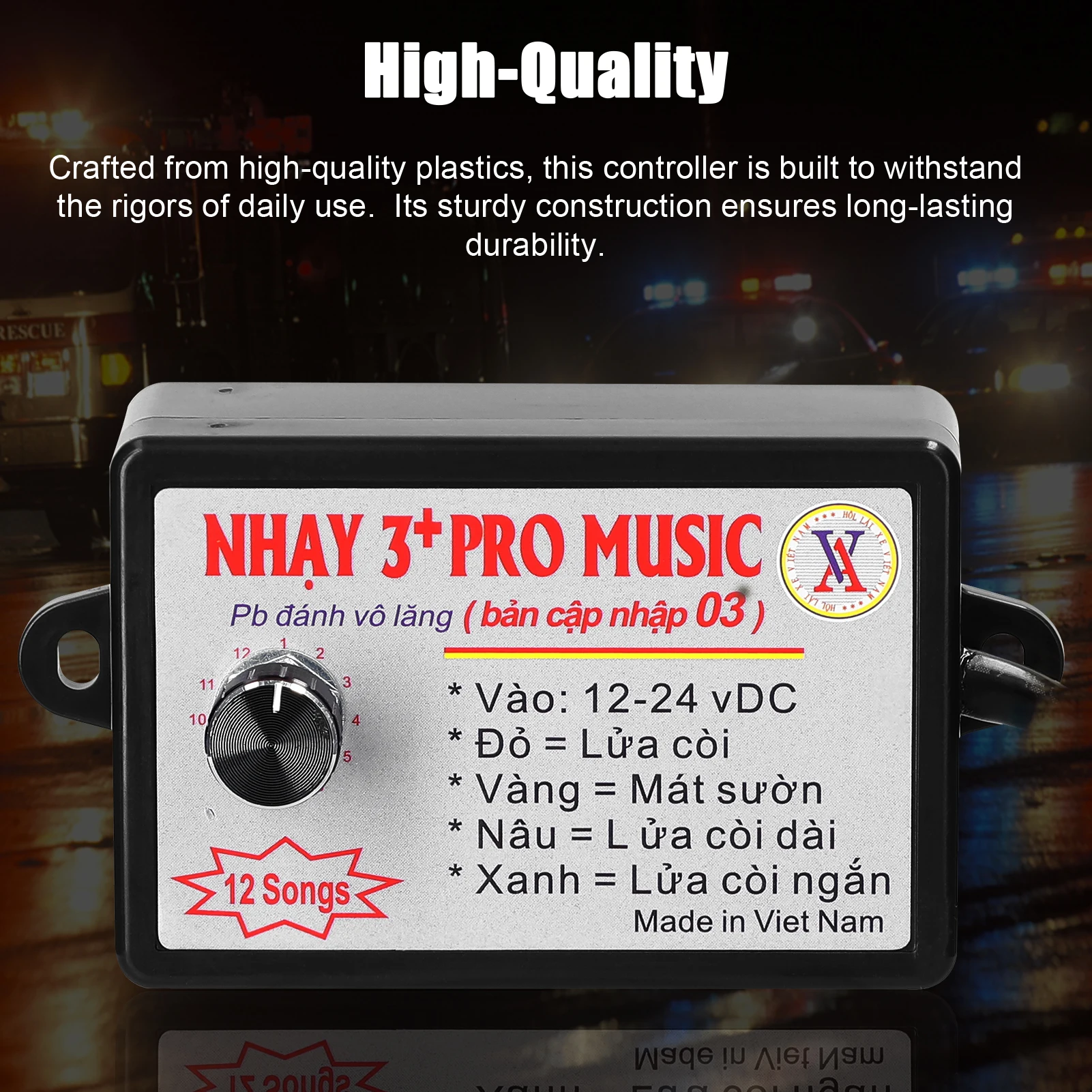 

2023 новый автомобильный звуковой контроллер Электрический звуковой динамик блок управления звуком с 12 звуковыми эффектами Переключение 12-24 В