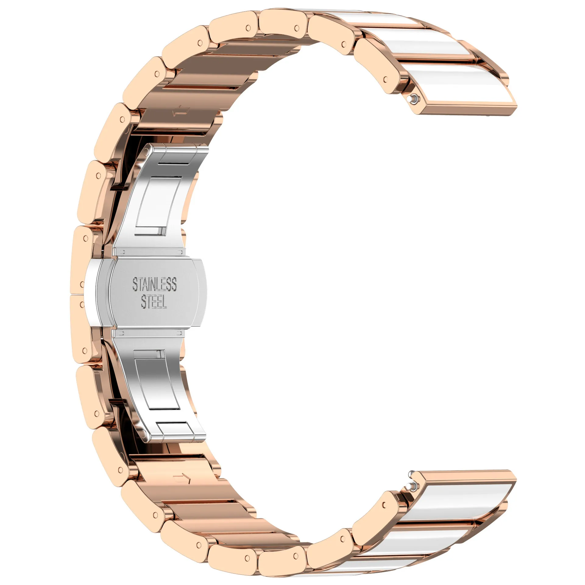 Elegant 18mm Ceramic Watch Strap Bracelet