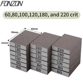 1Pcs Sanding sponge  V60 80 100 120 180 220 grit in coarse to ultra fine Six specifications washable reusable sanding block