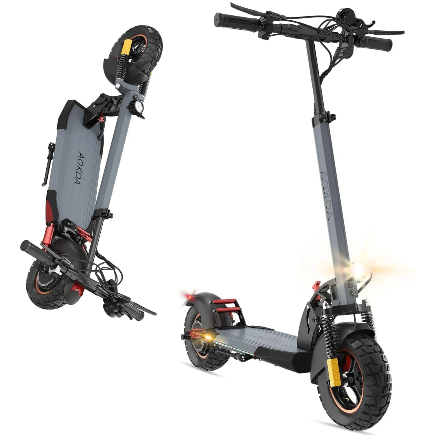 AOKDA A1 City Commuting 10 Inch Tires 800w Motor 48v 12.5ah Battery Foldable Electric Scooter 45km/h Max Speed