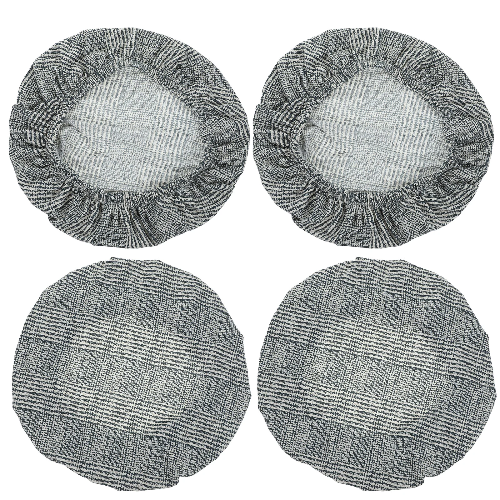 

4 Pcs Stool Cover Bar Chair Protector Chairs Covers Round Elastic Slipcover Seat Supplies