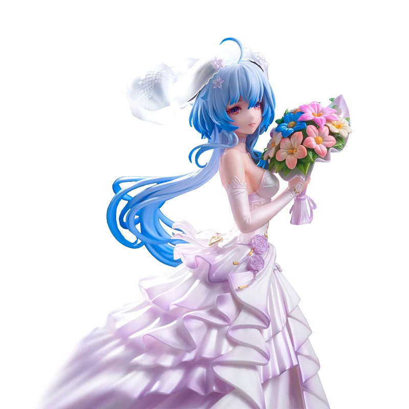 

18CM Ganyu Figure Wedding Dress Static Game Genshin Impact Cosplay Decoration Anime Project PVC Sexy Model Doll Toy