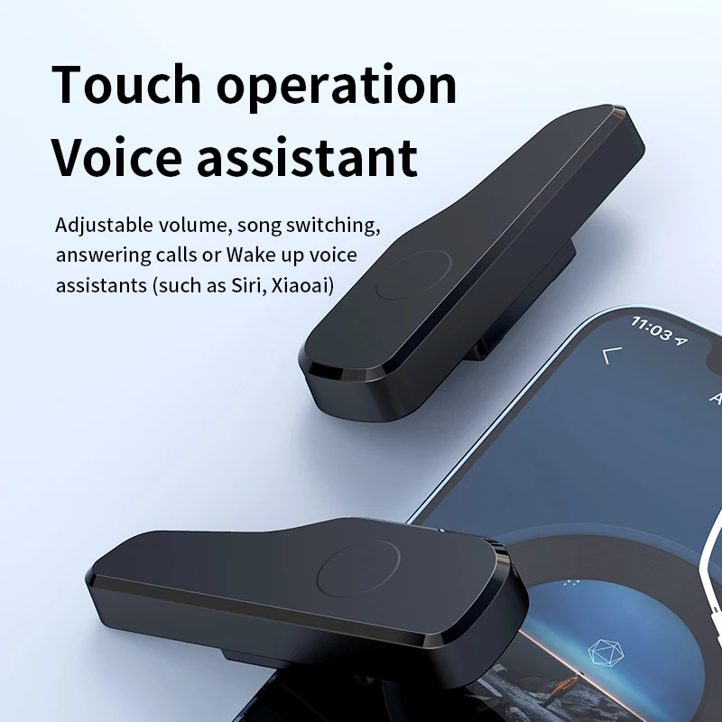 External Glasses Bluetooth Headphones Wireless Air Conduction Stereo Headset ENC Noise Reduction Handsfree Call Touch Operation