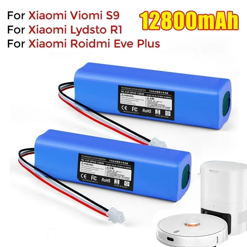 

100% Original Lydsto R1 Rechargeable Li-ion Battery For Xiaomi Mijia Robot Vacuum Cleaner R1 Battery Pack with Capacity 12800mAh