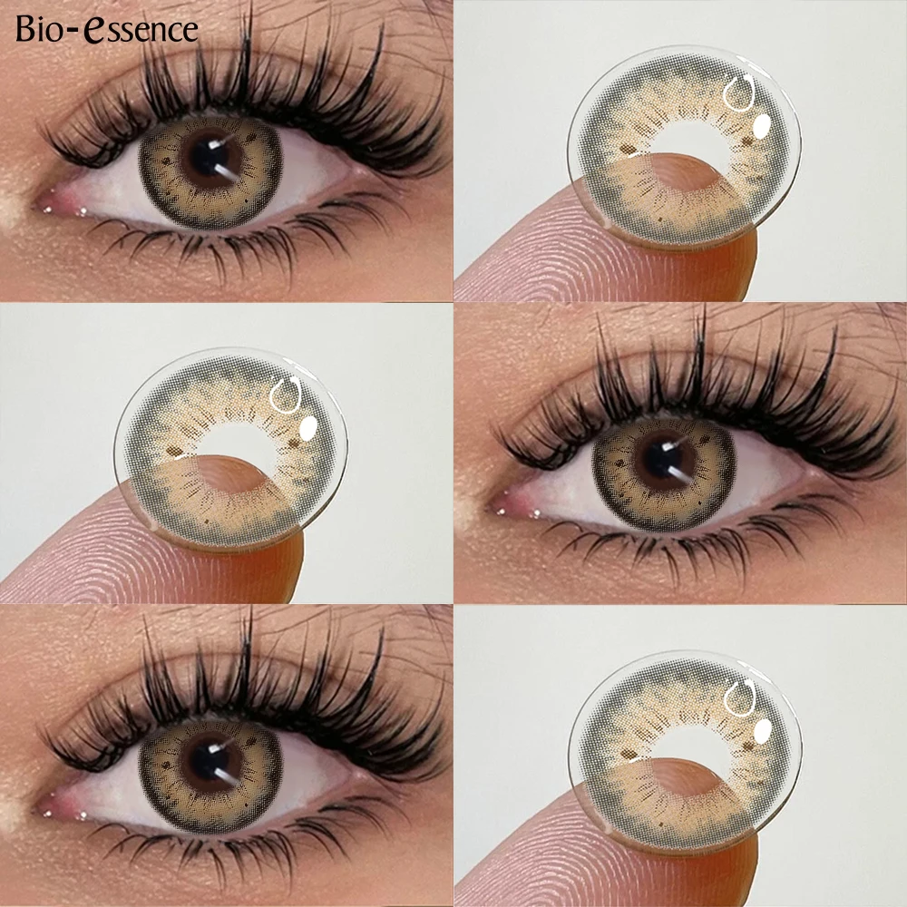 Contact Lenses 2pcs Natural Color Contact Lenses for Eyes Brown Lenses Bio-essense Korean Yearly Beauty