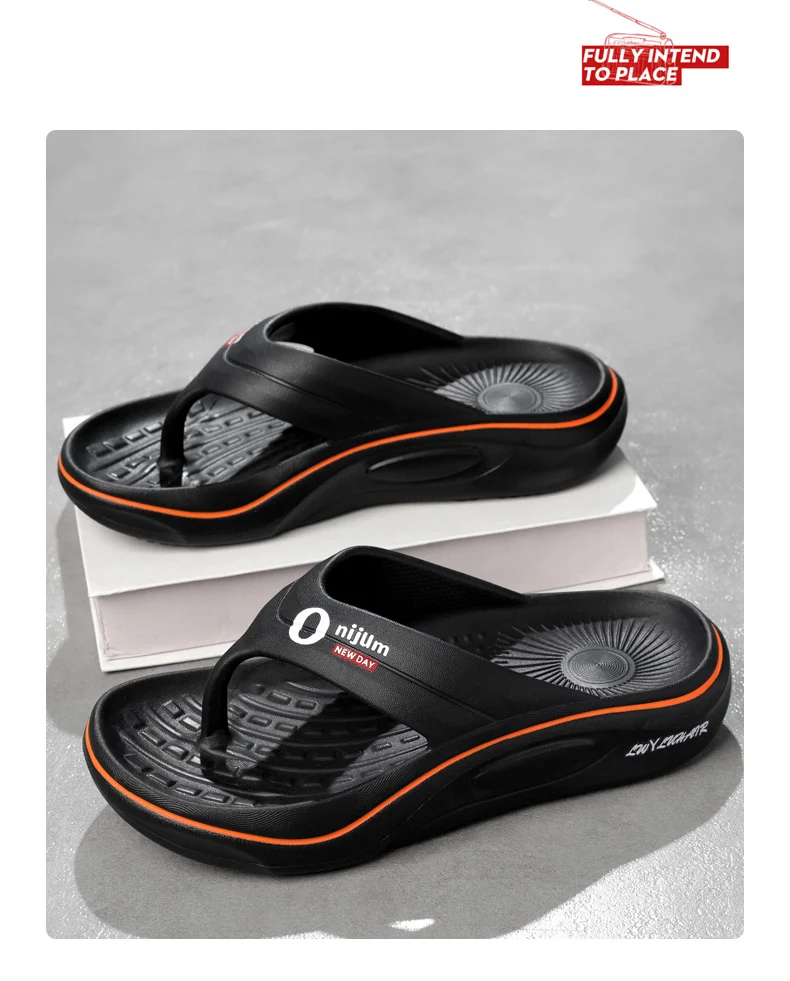 شباشب رجالية صيفية غير قابلة للانزلاق من مادة EVA صنادل منزلية خفيفة الوزن شرائح ناعمة عالية الجودة موضة حمام الشاطئ في الهواء الطلق