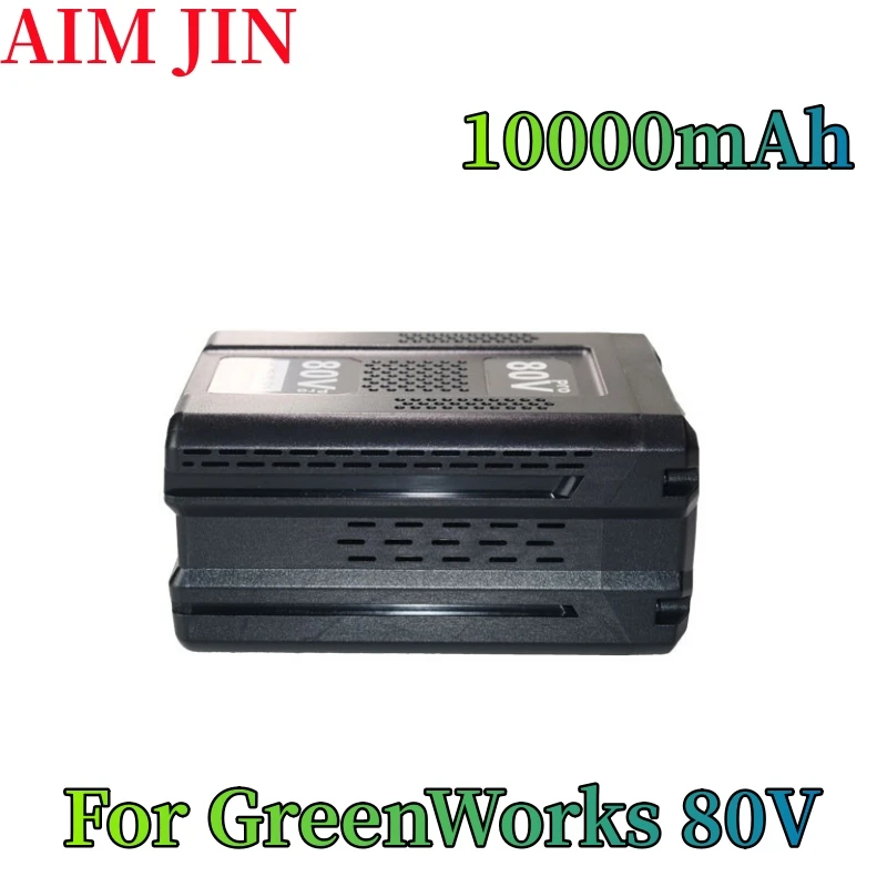 

10.0Ah 80V Max Replacement Battery For GreenWorks GBA80150 GBA80200 GBA80250 GBA80300 GBA80400 GBA80500 Lithium Tools Batteries