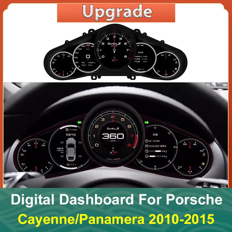 Car Lcd Digital Cluster Virtual Cockpit Speedmeter Dash Per Porsche Cayenne Panamera 2010-2015 Screen Instrument Panel Unit