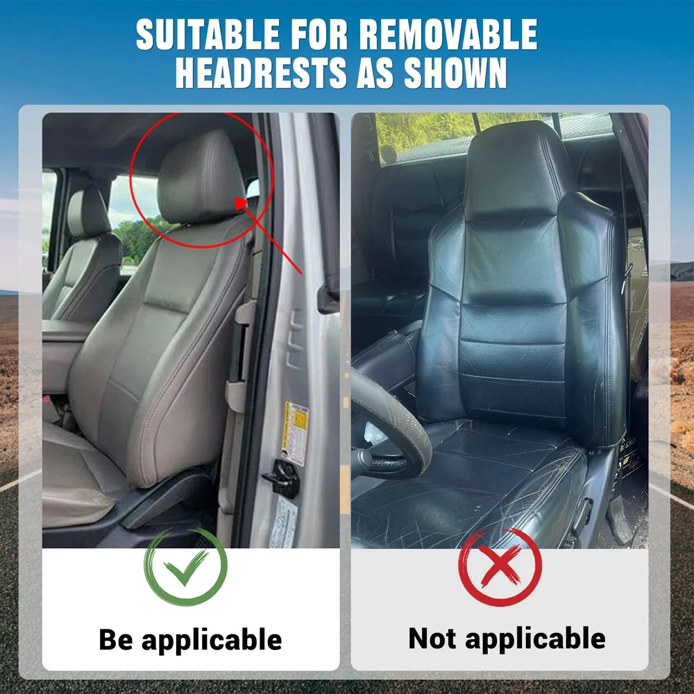 2Pcs Car Seat Covers PU Leather Car Seat Protector Cover Full Set Four Season Universal Auto Seat Cushion Interior Accessories