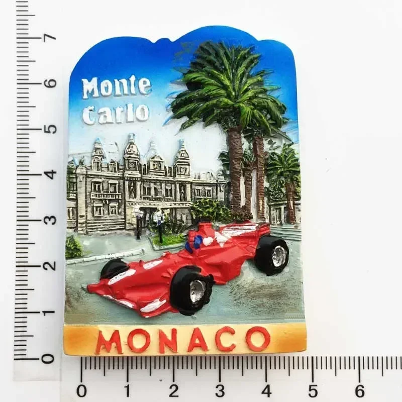Monaco fridge magnets Creative Travel souvenir gift resin UV magnet refrigerator magnets home decor collection magnetic fridge magnets refrigerator decor