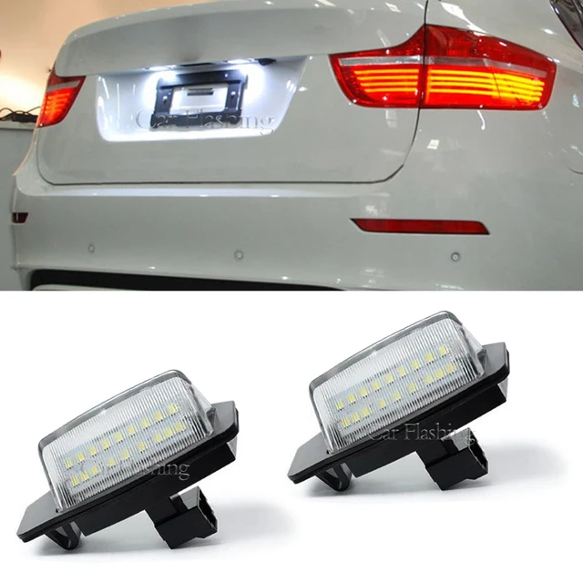 Error Free LED License number Plate Lights For Mitsubishi Outlander mk2 mk3 Eclipse 3 4 Cross Galant Lancer Sportback Xpander 2