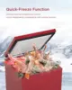 Cu Ft Chest Freezer - Super-Low Temperature - 2 Removable Baskets - Electronic Control 14℉ to -40℉- Red 4