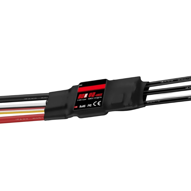 

Reliable Brushless Speed Controller Stable Current Output 40A 50A 80A 100A V2 with UBEC for Aircraft and Quadcopter