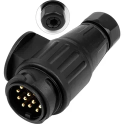 Waterproof 13 to 7 Pin Trailer Towing Plug Adapter - 1pcs (12V 13 Pin)