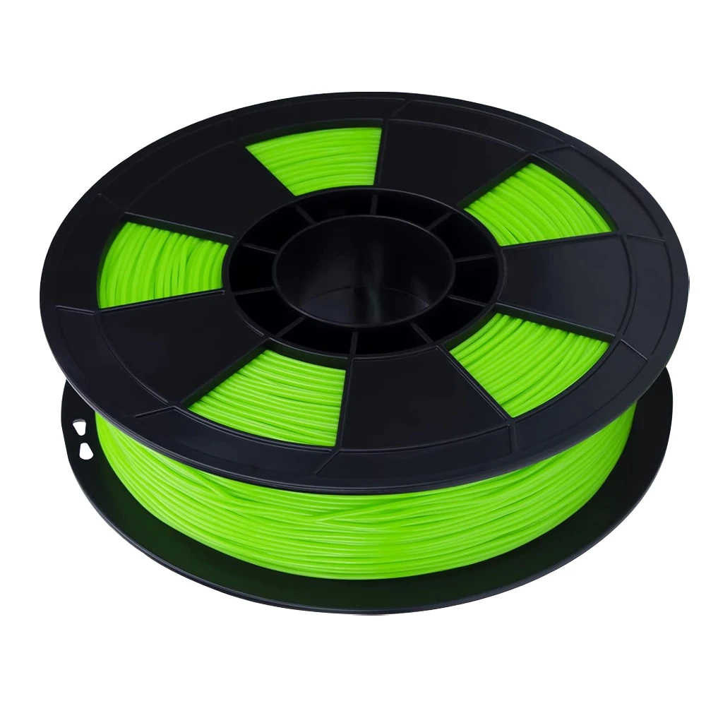 250g 500g 1kg 3D 프린터용 플렉시블 TPU 애플 그린 필라멘트 탄성 1.75mm 3D 프린팅 재료 개별 진공 포장