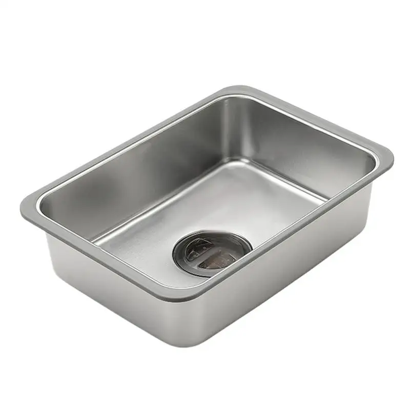 Kitchen Sink Workstation Stainless Steel Camping Sink Single Bowl Laundry Utility Portable Farmhouse Kitchen For