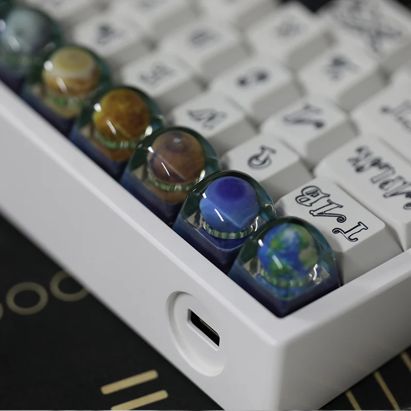 3d resina esc translúcido chaves personalizadas para mx teclado mecânico keycap
