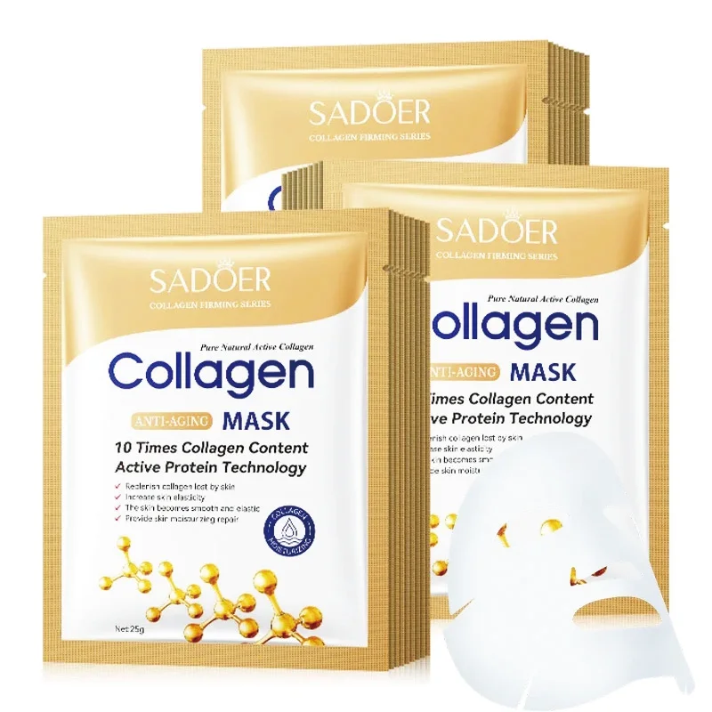 

30pcs Anti-wrinkle Collagen Face Mask skincare Moisturizing Anti-aging Brightening Face Sheet Mask Facial Masks Skin Care