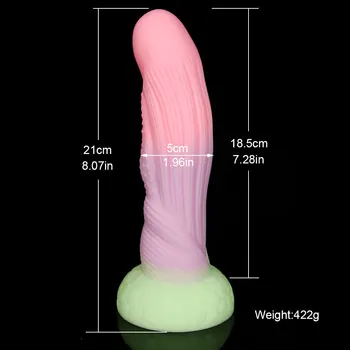 Big Dick Luminous Dildo Realistic Fake Penis Spike Butt Plug Adult Sex Toys For Women Monster Dildos Vaginal Anal Masturbators 6