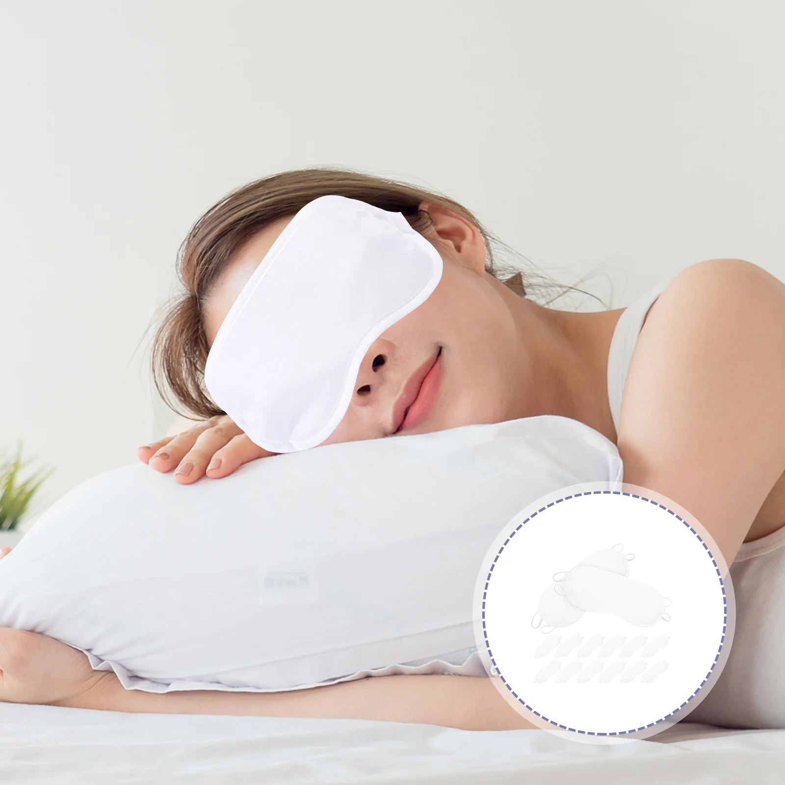 

20 Pcs Disposable Sleep Mask For Eyes Breathable Covers Portable Wear-resistant Shade Masks DIY Polyester Lightweight Child