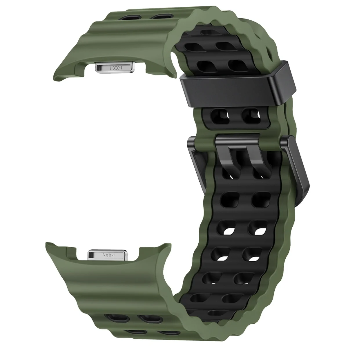 Two-Tone Silicone Sport Band Replacement for Galaxy Watch 8 Classic 46MM