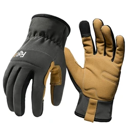 High Performance Multi-Purpose Breathable Work Gloves with Touch Screen Capability and Enhanced Grip for Men & Women (Olive Green)