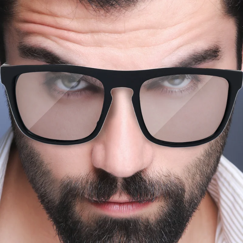 2023 Fashion Polarized Color Changing Sunglasses Men Night Vision Car Driving Sunglass Dirt Bike Motorcycle Cycling Glasses_voghion.com