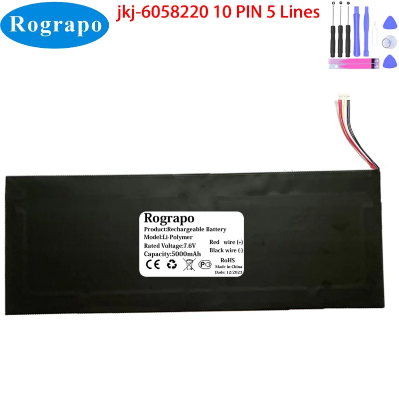 Bateria Ultraslim para Laptop Plugue de Fios Notebook Novo 7.6v 5000mah 10 Pin Notebook Jkj6058220