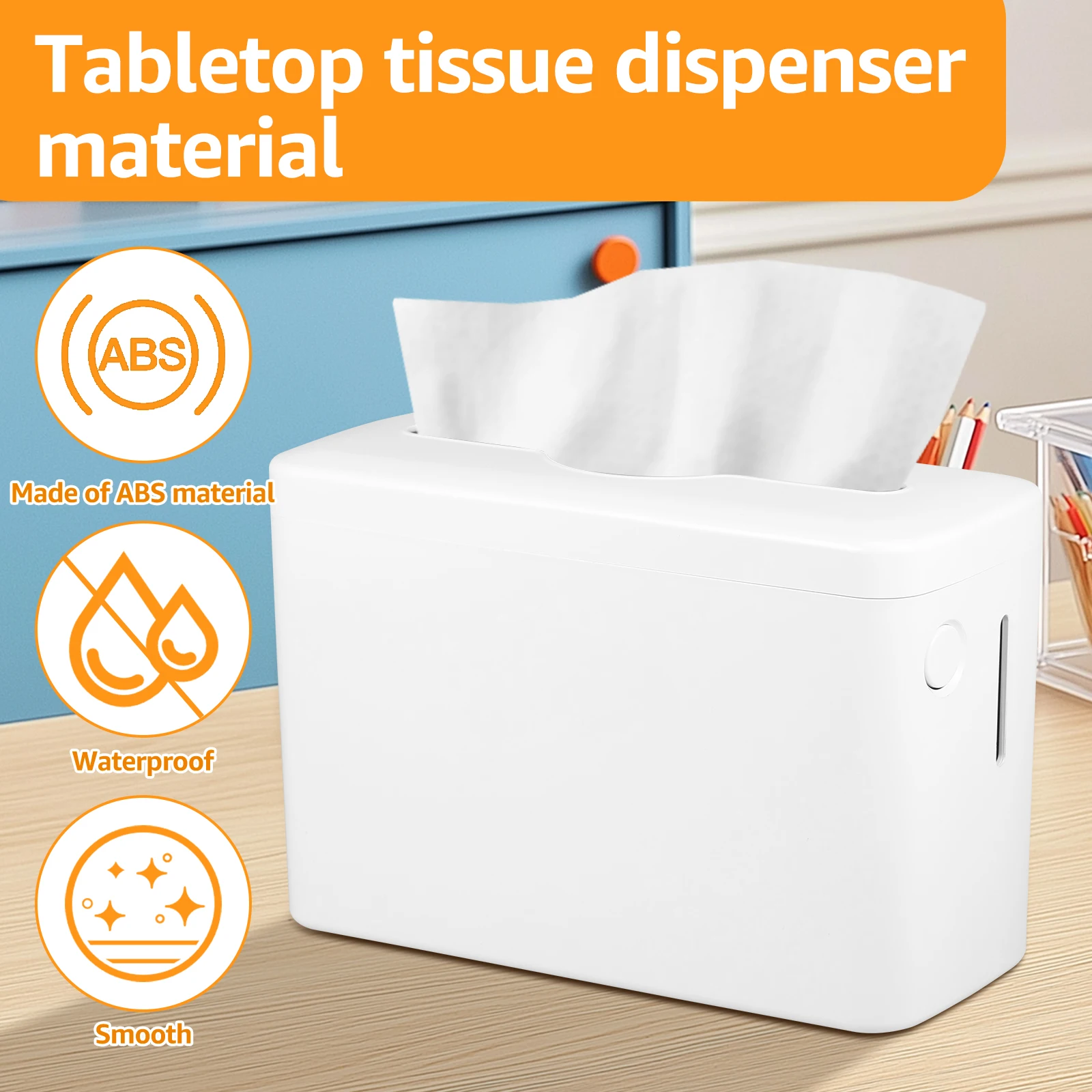 Countertop Paper Towel Dispenser WaterproofVisual Hand Towel Dispenser with Side Clear Window Napkin Dispenser for Home Hotel 2