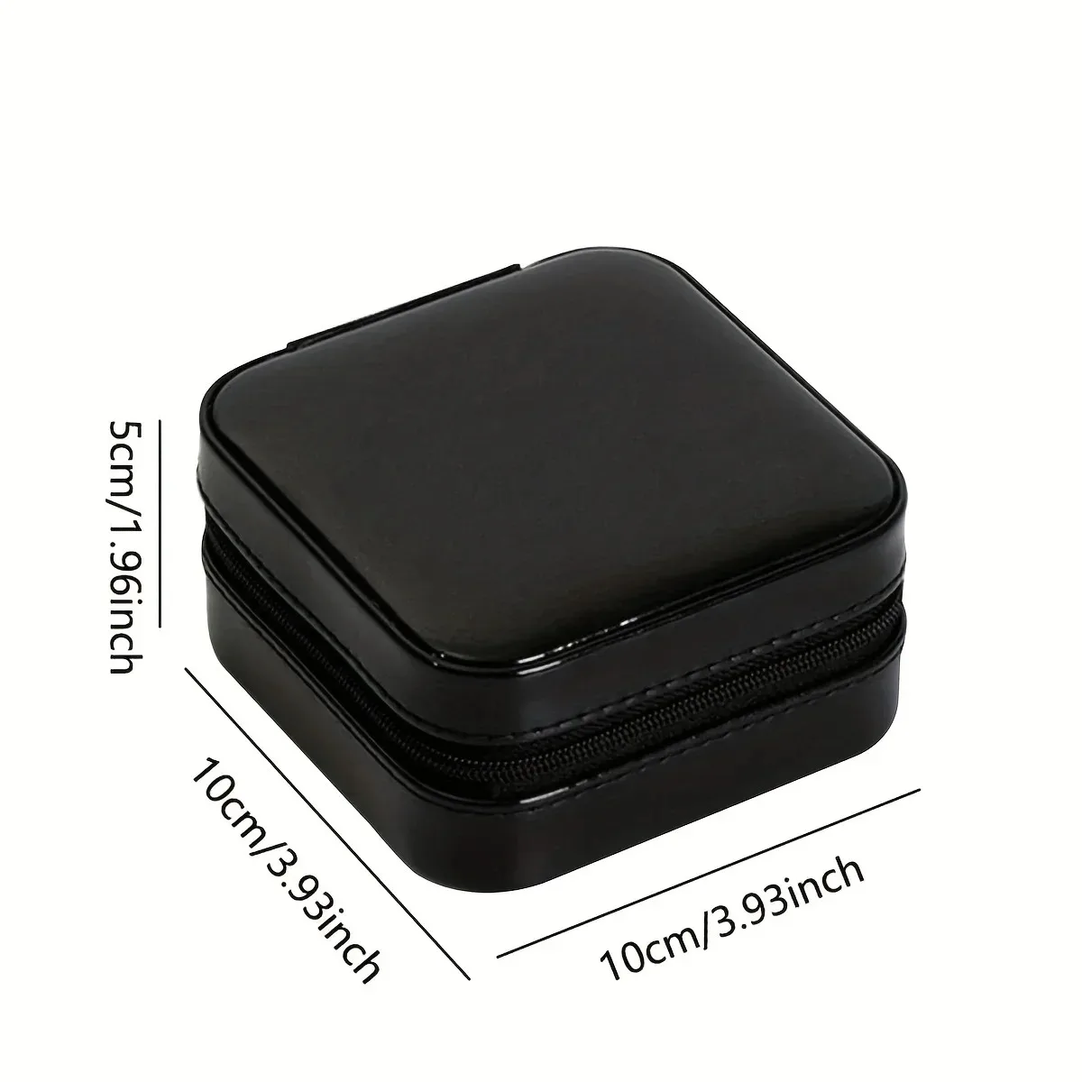 Mini Jewelry Storage Box Portable Home Travel Earrings Necklace Storage Case for Women Ring Organizer PU Leather Display Case