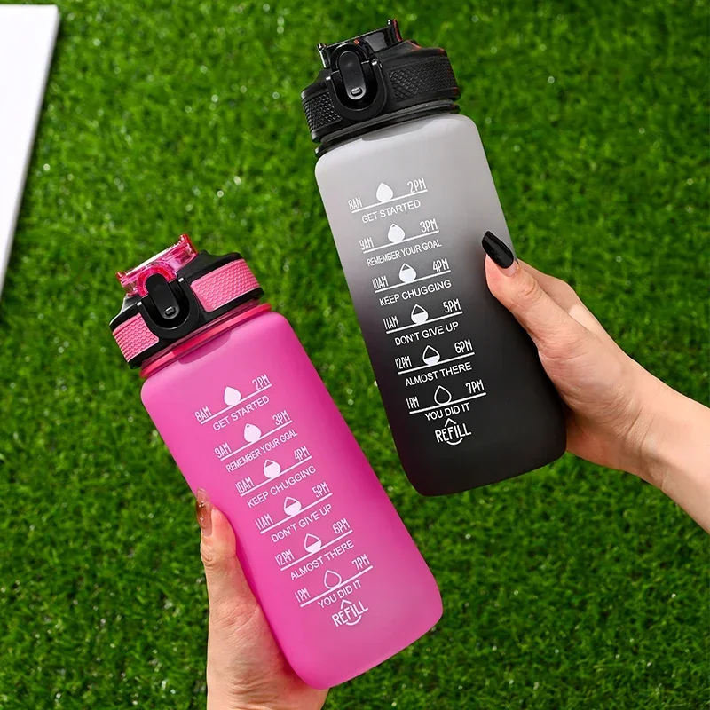 700ML Sports Bottles Motivational Sport Water Bottle Leakproof Bottles Drinking Outdoor Travel Gym Fitness Jugs For Kitchen Cups