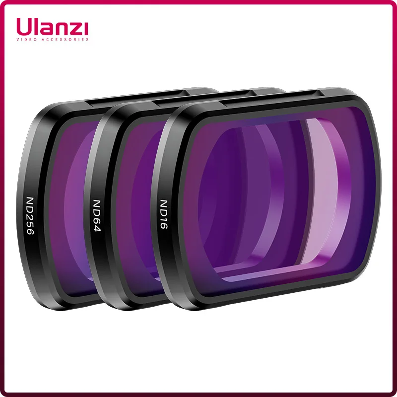 

Ulanzi PK-03 ND Magnetic Filters Kit for DJI Osmo Pocket 3 Professional ND16 ND64 ND256 filters