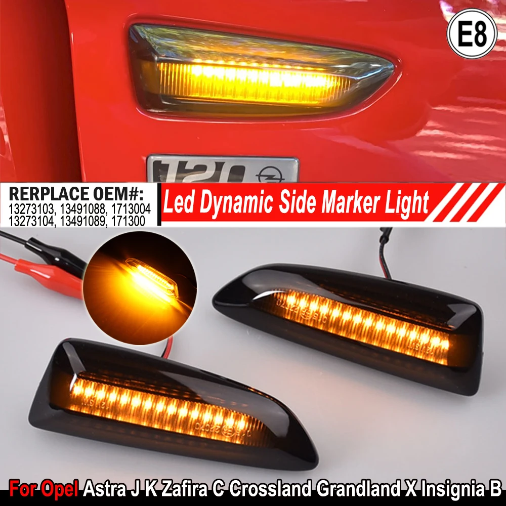 Sequential Blinker LED Side Marker Light For Opel Zafira