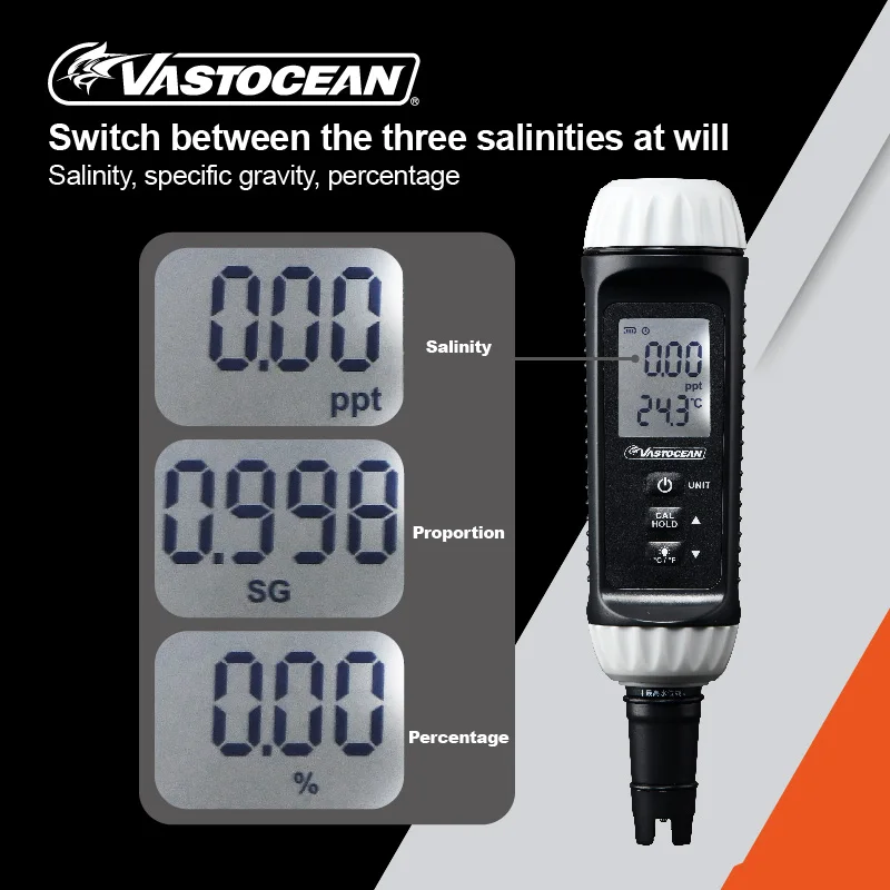 Seawater Aquarium Electronic Salinometer Measuring Instrument Digital Display High-precision Specific Gravity Meter