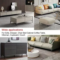 4pcs Modern furniture legs metal gold Black Iron Sofa Feet for Table Bed Chair Desk Dresser Cabinet support Furniture Hardware 5