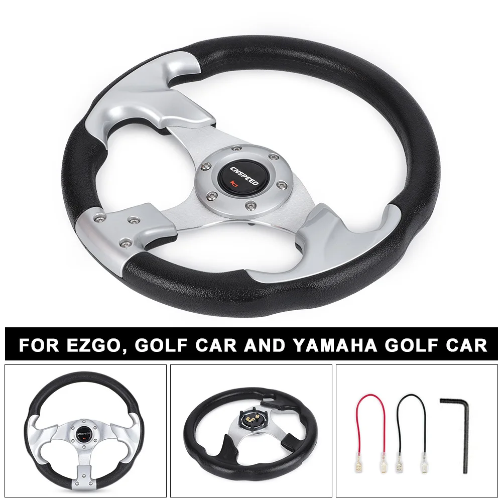 알루미늄 합금 레이싱 스타일 320mm 13 인치 스티어링 휠 YAMAHA 골프 카트 EZGO 자동차 액세서리