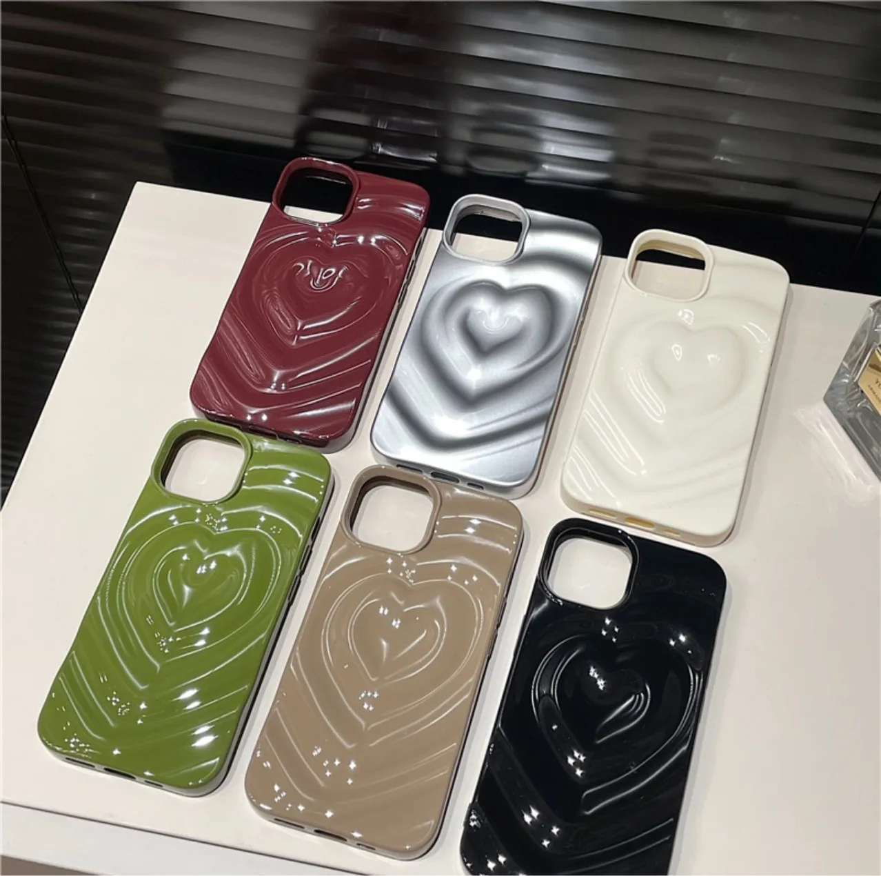 Новая модель подходит для iPhone 15oromax чехол для телефона 14 дюймов трехмерный защитный чехол в стиле Ins Love13 Pro минималистский 12 дюймов