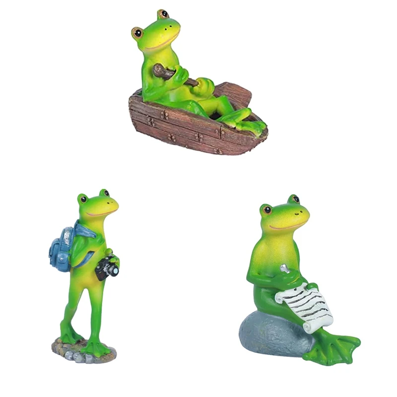 

Frog Statue Garden Garden Frog Decor Summer Decorations, For Patio Decor