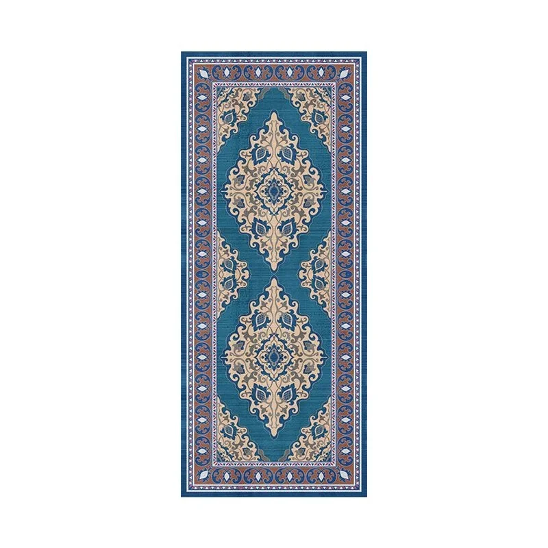 Machine Washable Easy Fold Carpet Bohemian Style Bedroom Carpets Soft Non-Slip Corridor Rug Easy Care for Room Play Rugs Tapis 3