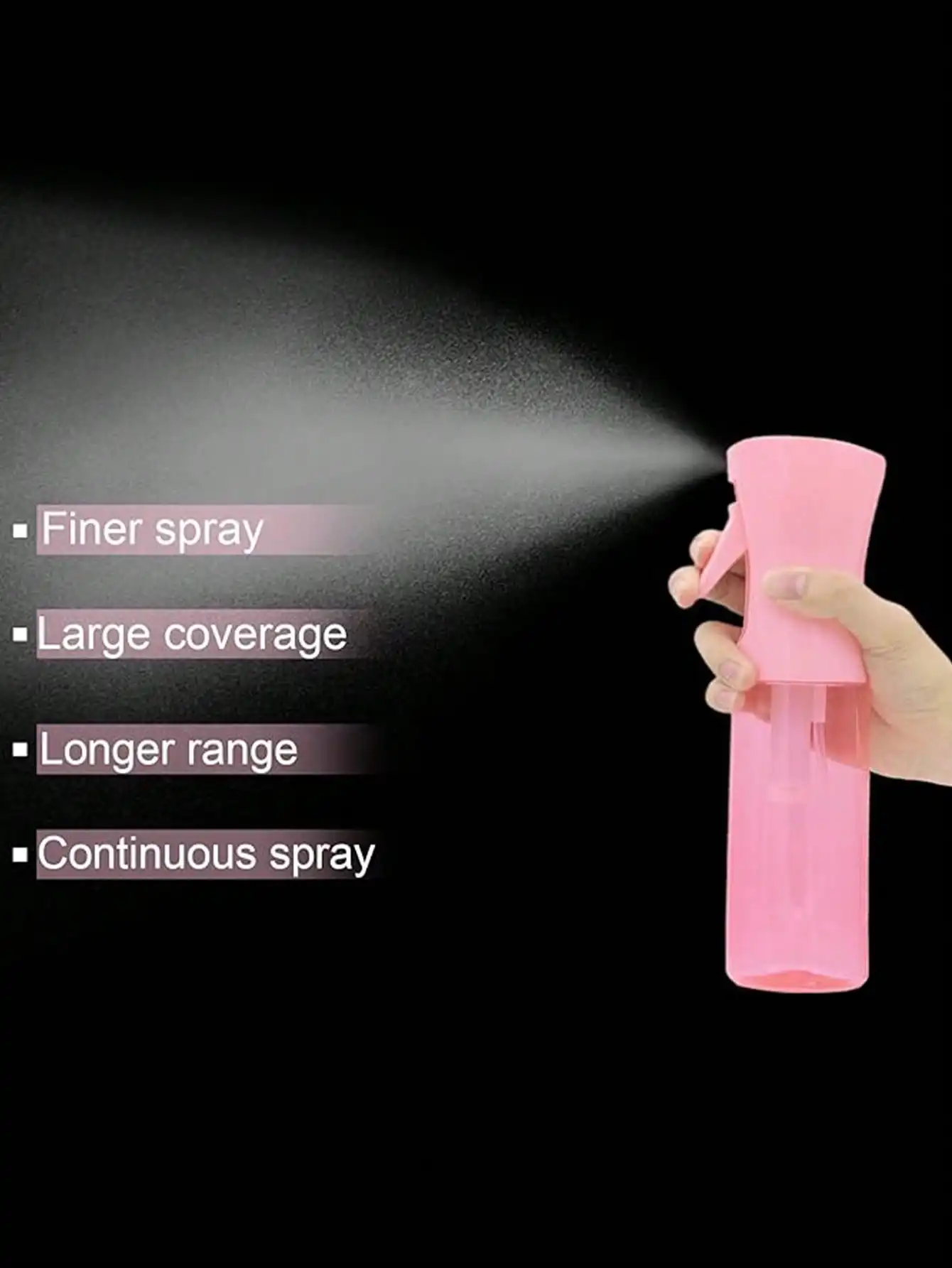 200ml/300ml Hairdressing Spray Bottle Barber Hair High Pressure Water Can Salon Refill Bottle Beauty Atomizer Container