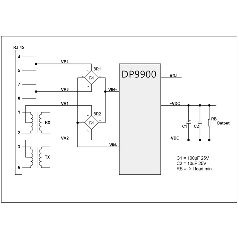 Módulo SDAPO POE, Pin DP9900 para PN, AG9900, 12V1A, Módulo POE 5V1.8A, 2X