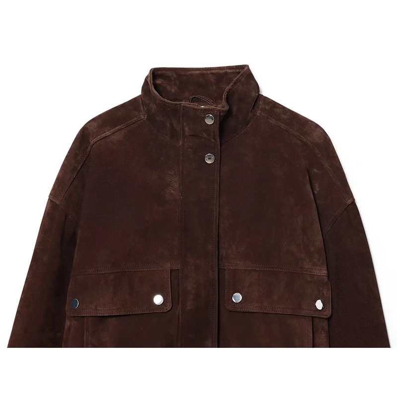 Women' Jackets Big Pocket Elegant Slim